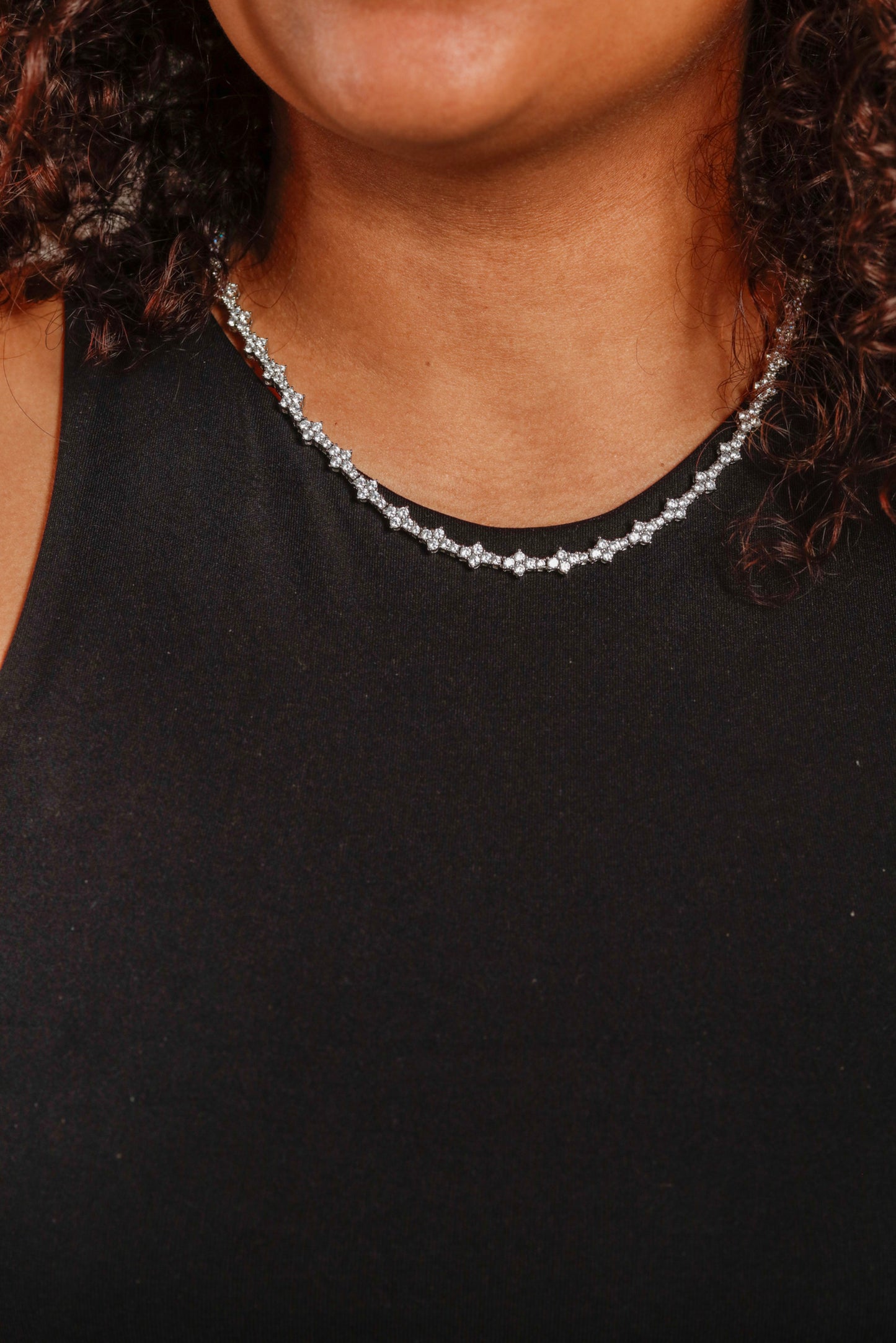 HONEYCOMB CHAIN - WHITE GOLD