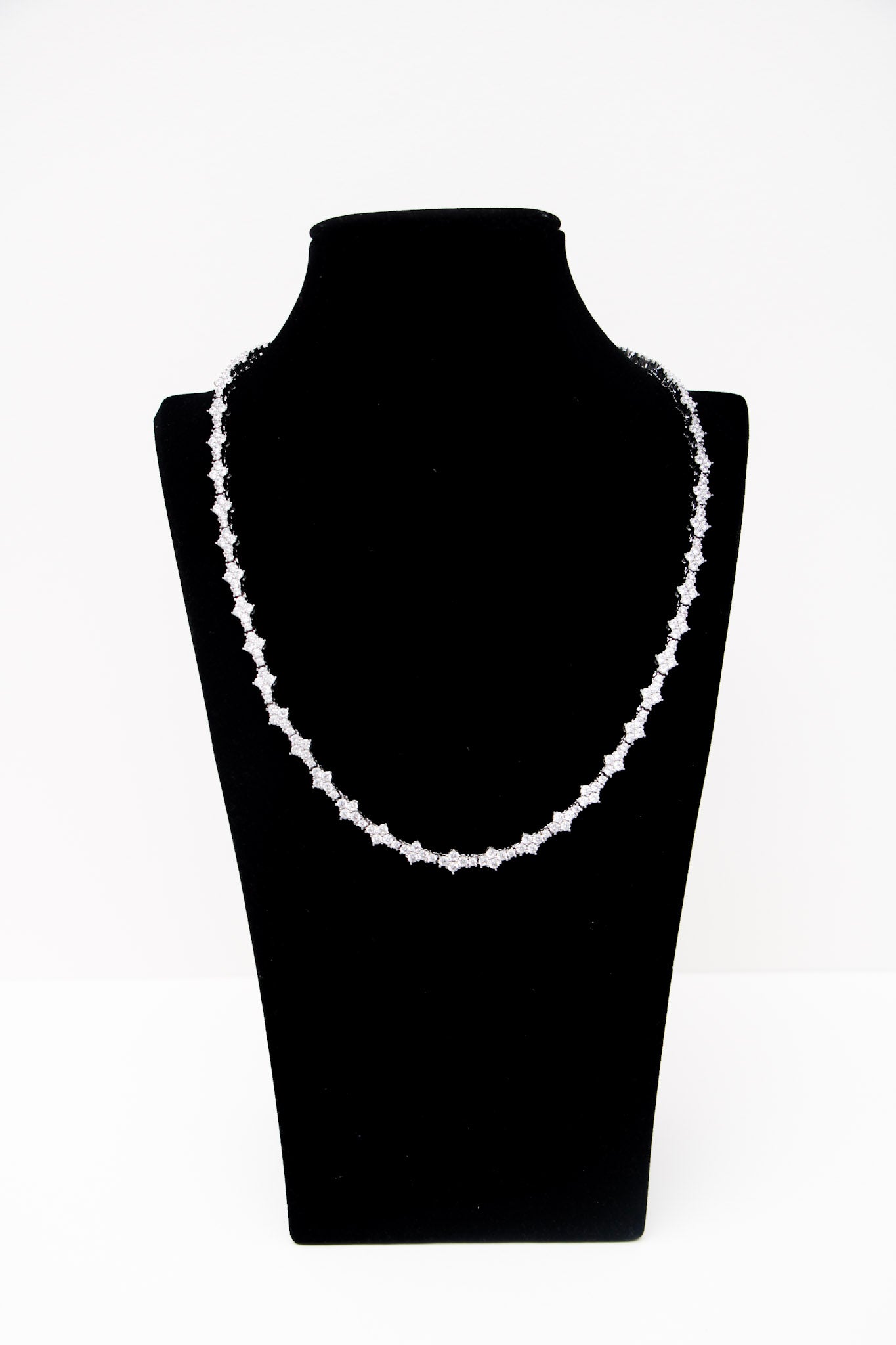 HONEYCOMB CHAIN - WHITE GOLD