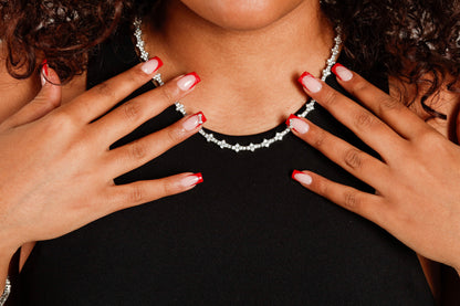 HONEYCOMB CHAIN - WHITE GOLD