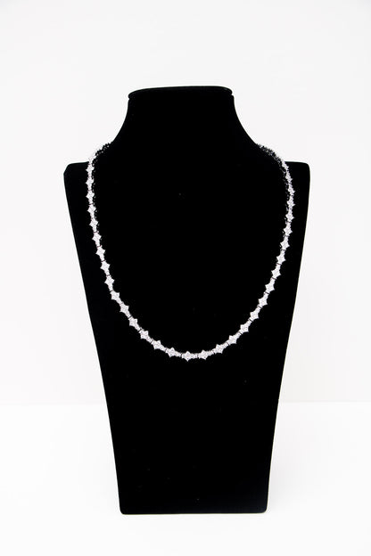 HONEYCOMB CHAIN - WHITE GOLD