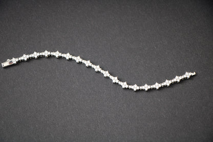 HONEYCOMB BRACELET - WHITE GOLD